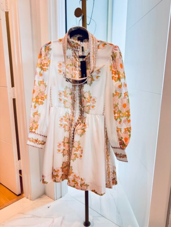 NWT - Beulah Leila Floral Retro Dress, Belted, Button Up Tuckernuck Exclusive - Picture 11 of 13